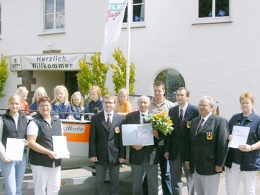 v.l.: Johanna Willhelms, Maria Rosenkranz, Roland Goertz, Richard Willhelms, Andreas Bhner, Markus Tewes, Heribert Meiners und Kordula Dieckmann